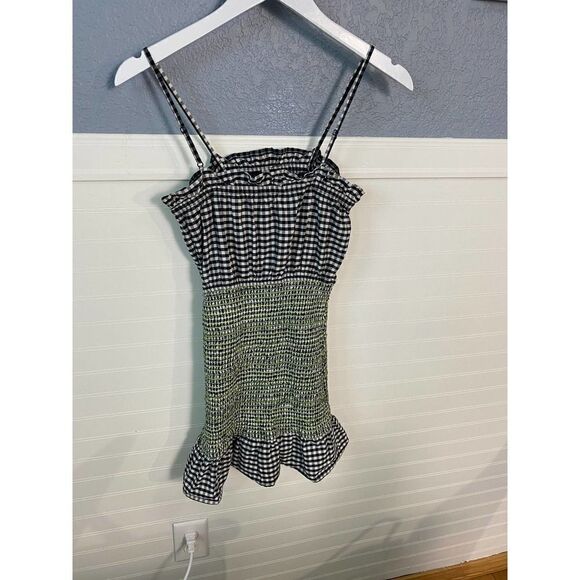 Urban Outfitters  Fremont Smocked  Contrast Stitch Dress New without tags - Picture 4 of 9